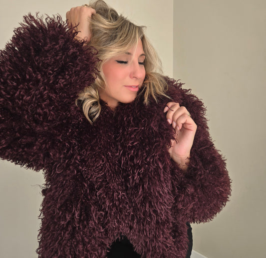 Fourrure BLIVIA Bordeaux