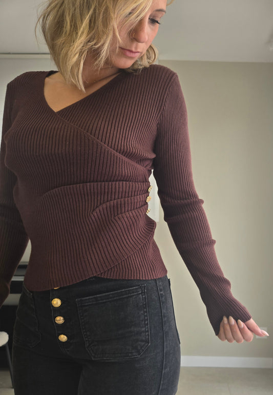Pull CELYA Marron