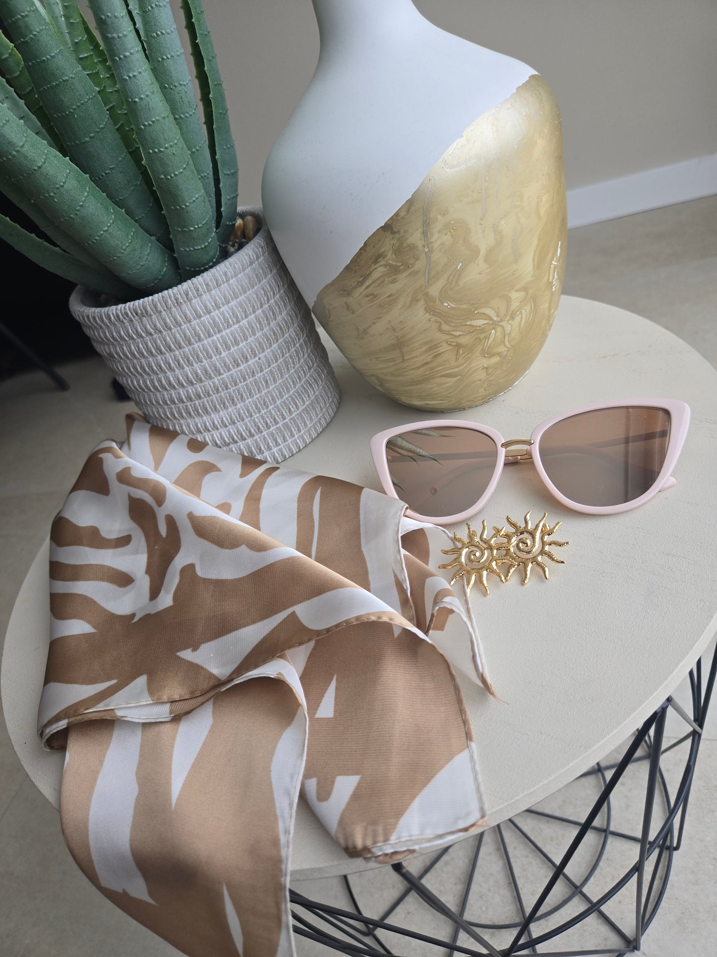 Foulard carré LORE Blanc