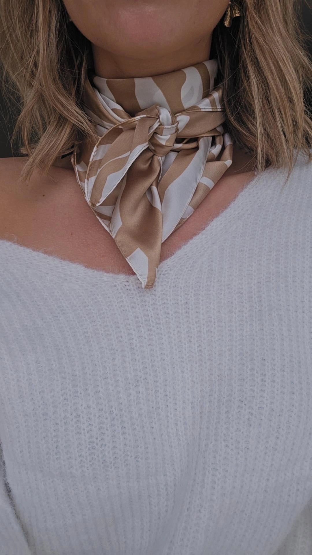 Foulard carré LORE Blanc