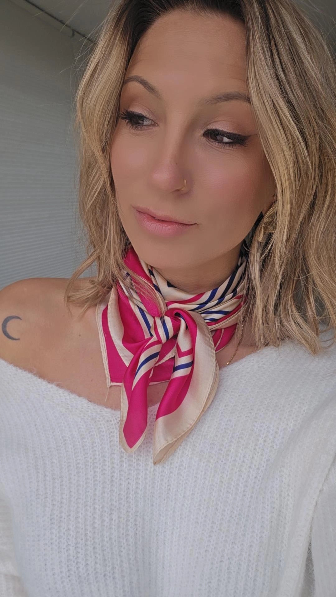 Foulard carré ROSY
